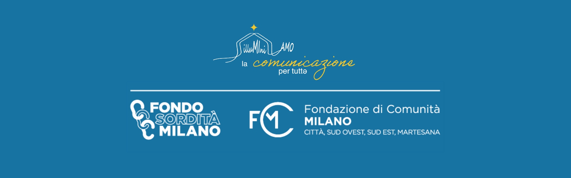Loghi progetto illunminiamo la comunicazione per tutt